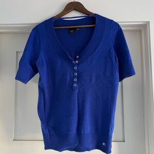 Esprit Royal Blue Button-Down Knit Top